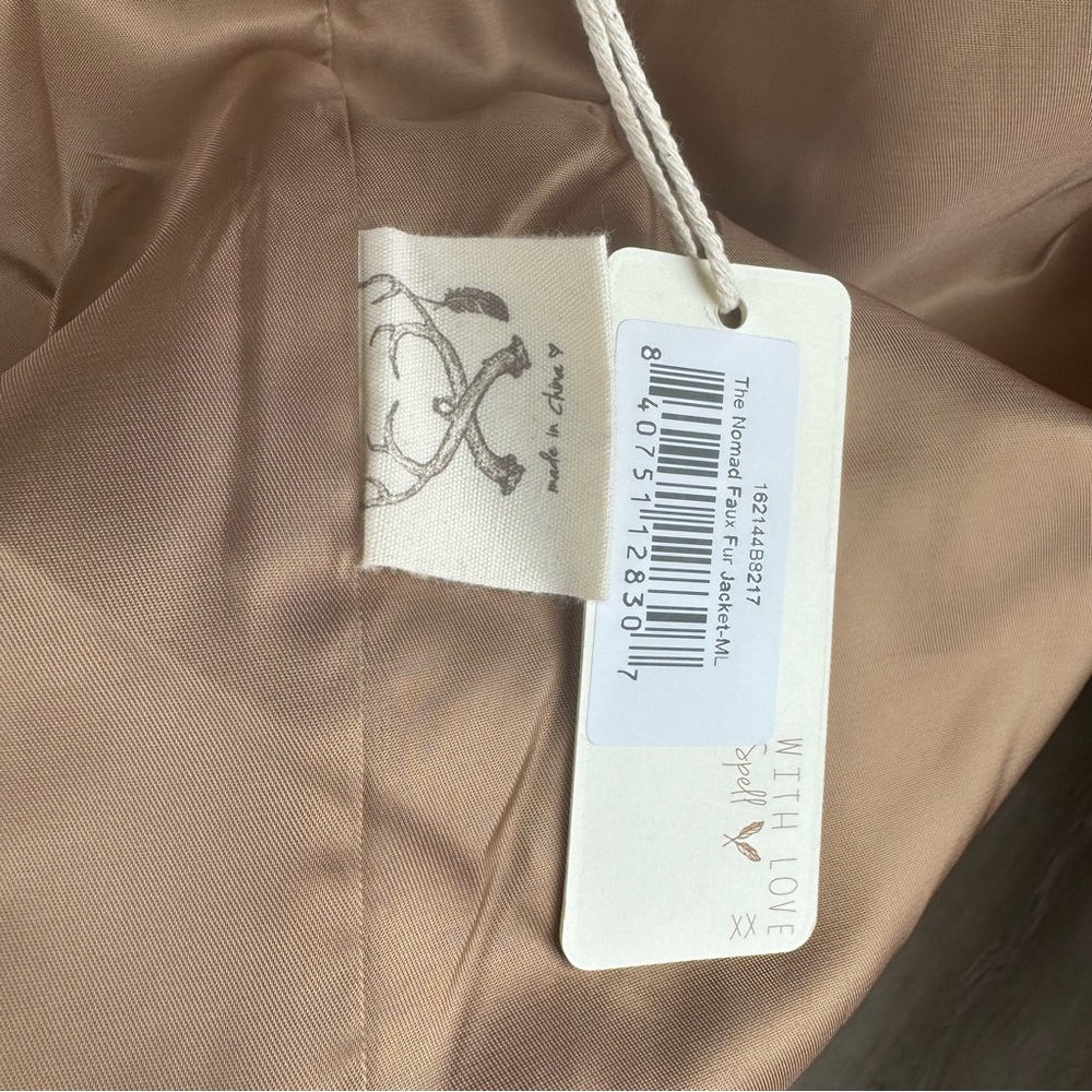 ✨ SPELL The Nomad Faux Fur Jacket ✨ NWT - Picture 9 of 10